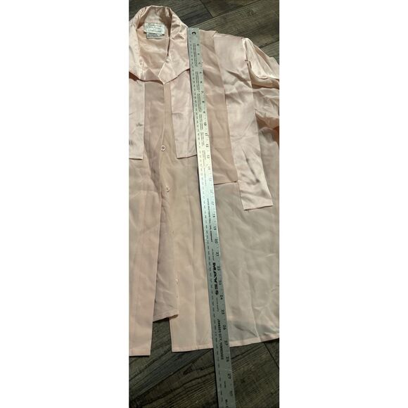 VTG Francesca of Damon For Starington Pink Silk Blouse 12 Old Money Chic NWT - Picture 6 of 9